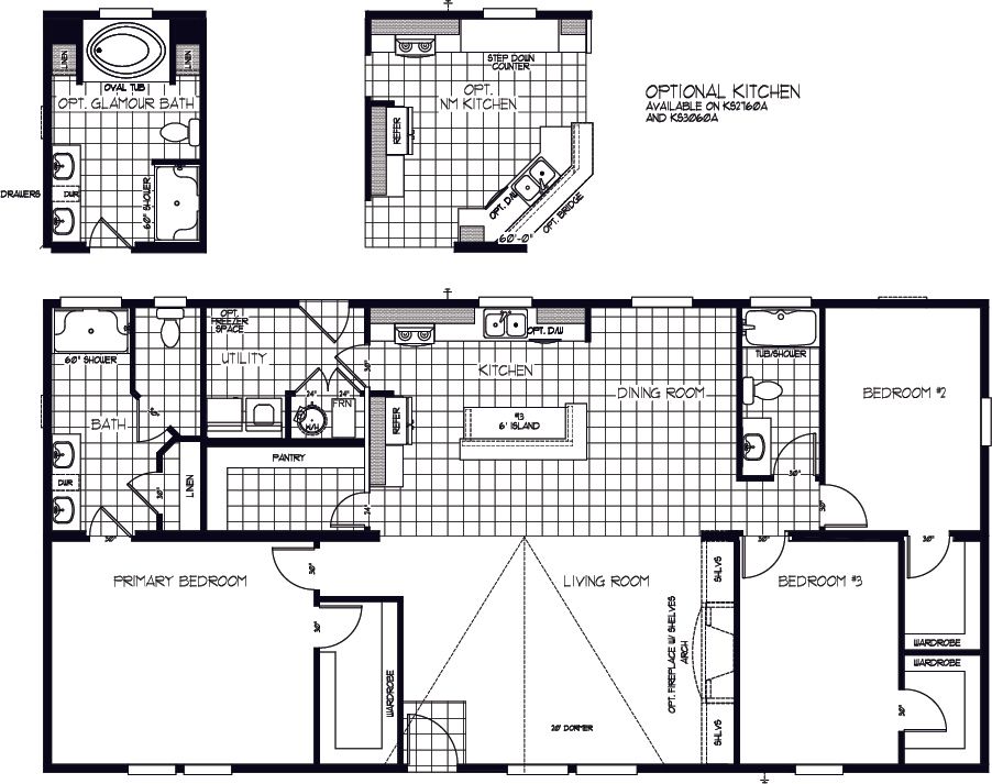 The K3060A Floor Plan
