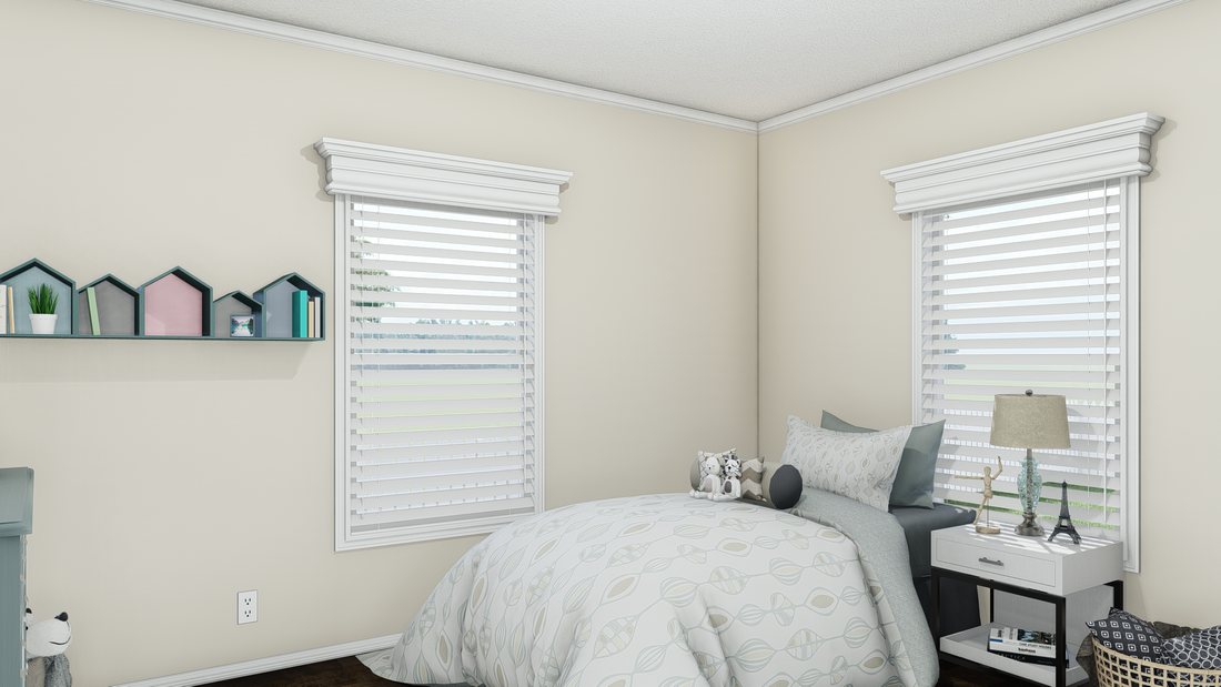 The K2760B Bedroom. This Manufactured Mobile Home features 4 bedrooms and 2 baths.