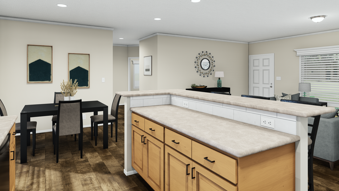 The K2760B Kitchen. This Manufactured Mobile Home features 4 bedrooms and 2 baths.