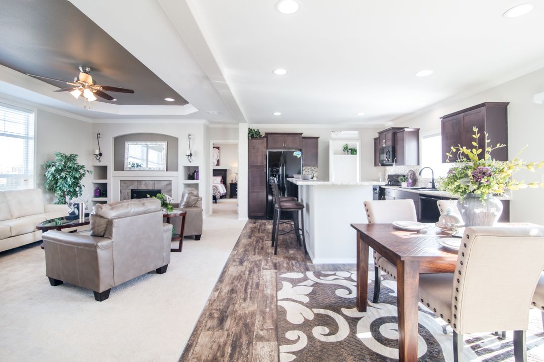 The K2760B Dining Area. This Manufactured Mobile Home features 4 bedrooms and 2 baths.