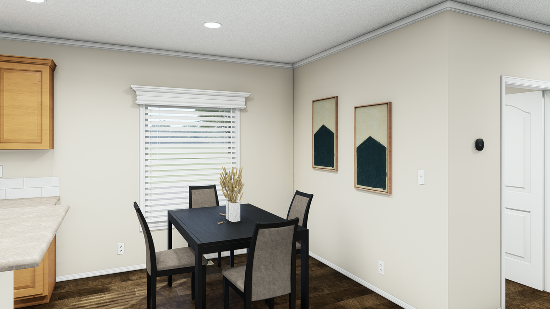 The K2760B Dining Area. This Manufactured Mobile Home features 4 bedrooms and 2 baths.