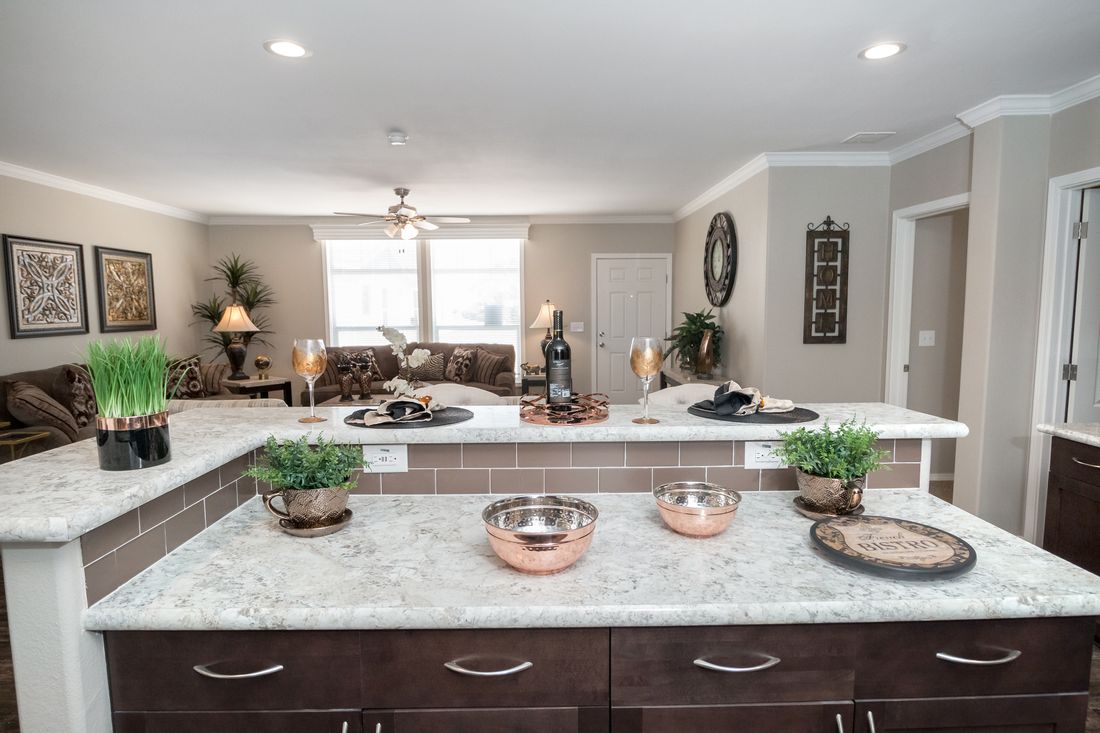 The K3076B Kitchen. This Manufactured Mobile Home features 4 bedrooms and 2 baths.
