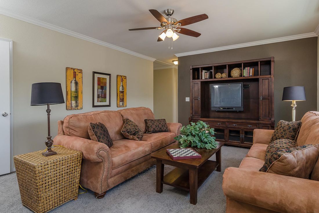 The K3076A Family Room. This Manufactured Mobile Home features 4 bedrooms and 2 baths.