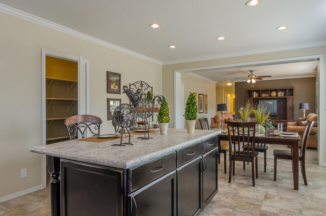 The K3076A Kitchen. This Manufactured Mobile Home features 4 bedrooms and 2 baths.