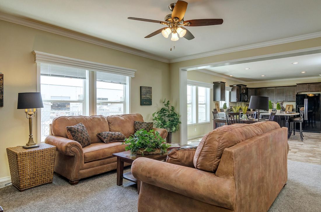 The K3076A Family Room. This Manufactured Mobile Home features 4 bedrooms and 2 baths.
