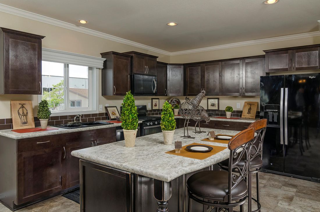 The K3076A Kitchen. This Manufactured Mobile Home features 4 bedrooms and 2 baths.