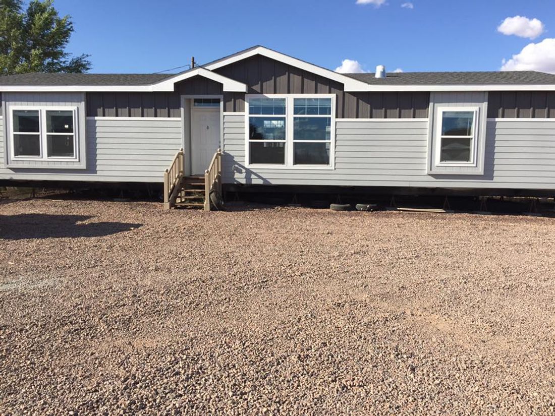 The K2760A Exterior. This Manufactured Mobile Home features 3 bedrooms and 2 baths.