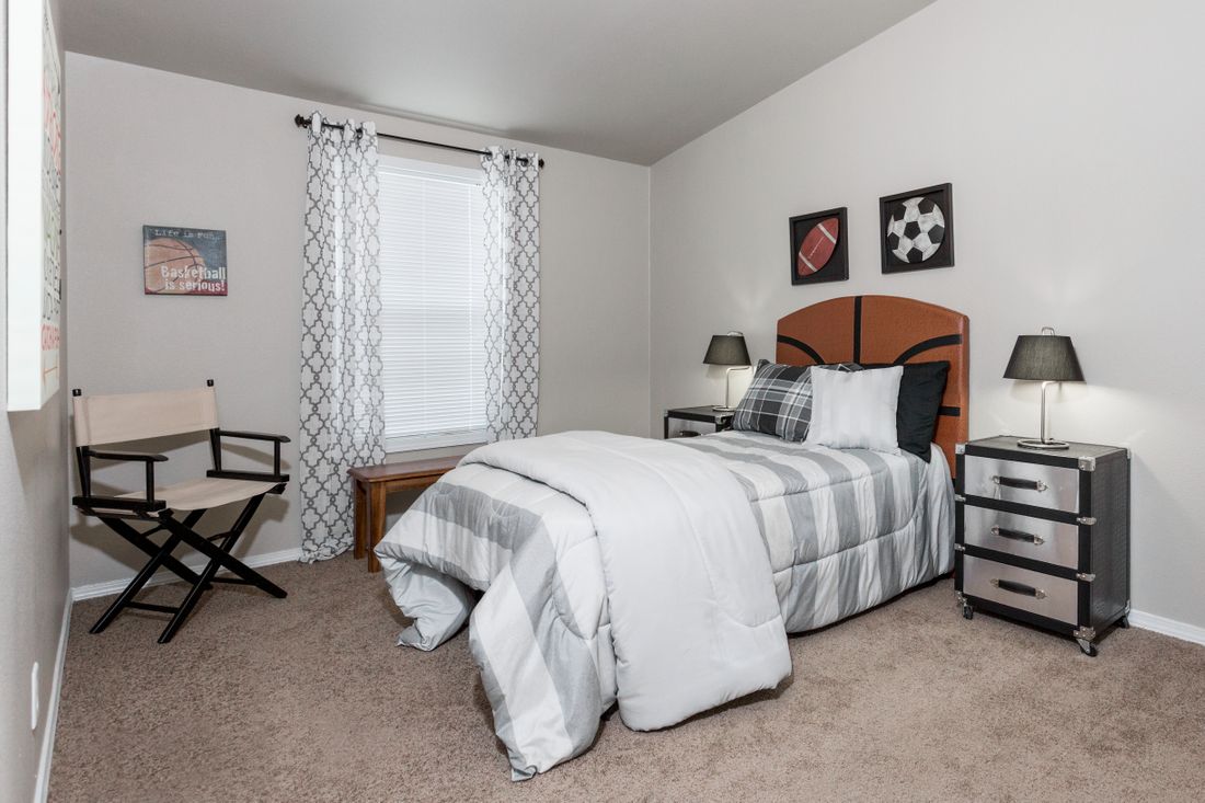 The K2744A Guest Bedroom. This Manufactured Mobile Home features 3 bedrooms and 2 baths.