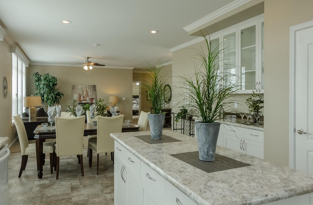 The TRANQUILITY TR3062A Kitchen. This Manufactured Mobile Home features 3 bedrooms and 2 baths.