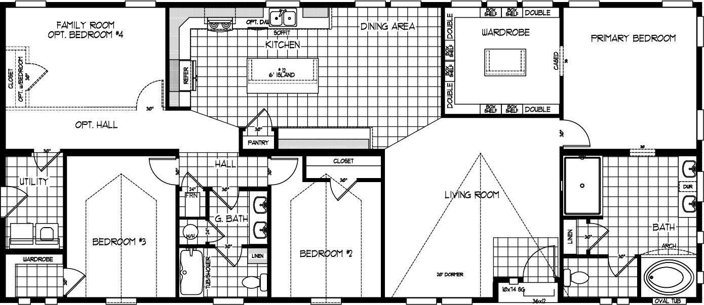 The ENCHANTMENT 3070A Floor Plan