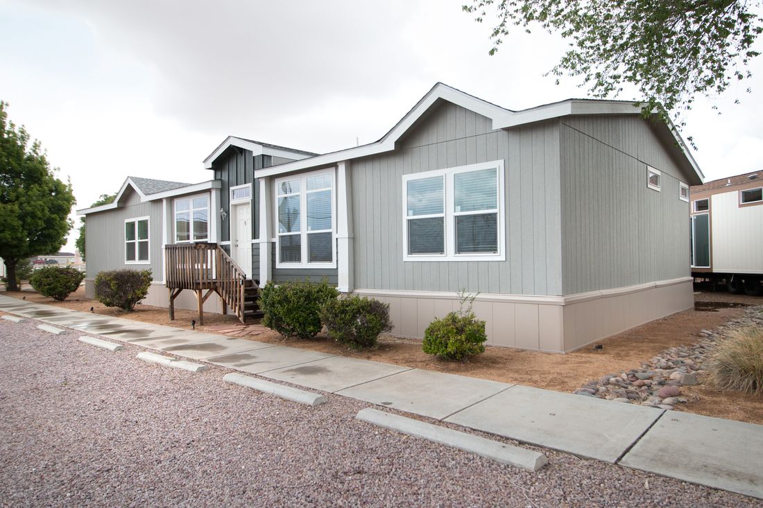 The K3068C Exterior. This Manufactured Mobile Home features 3 bedrooms and 2 baths.