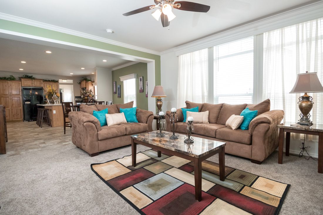 The K3068C Family Room. This Manufactured Mobile Home features 3 bedrooms and 2 baths.