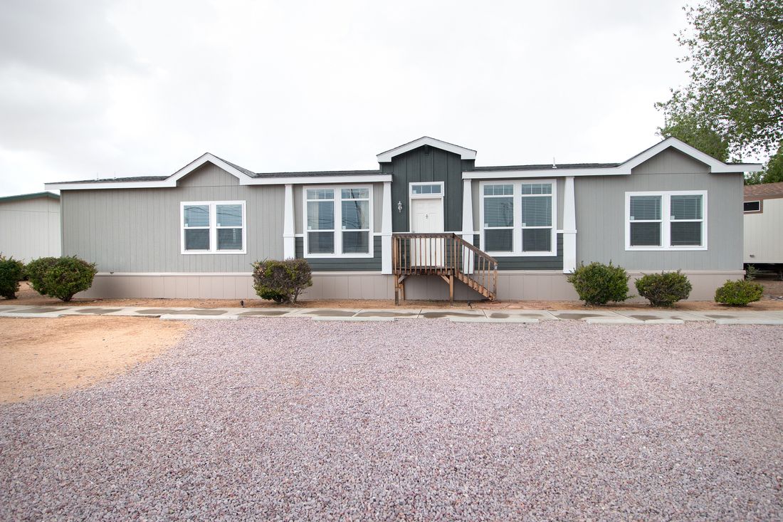 The K3068C Exterior. This Manufactured Mobile Home features 3 bedrooms and 2 baths.